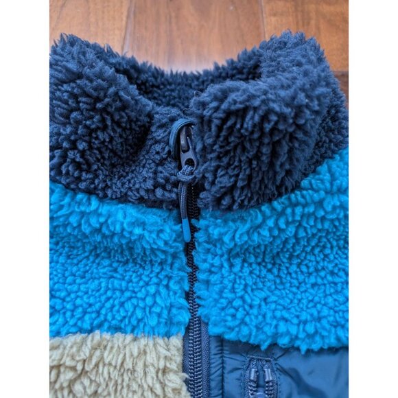 H&M Sherpa boy jacket fleece size 8/10 year old blue - Picture 3 of 7